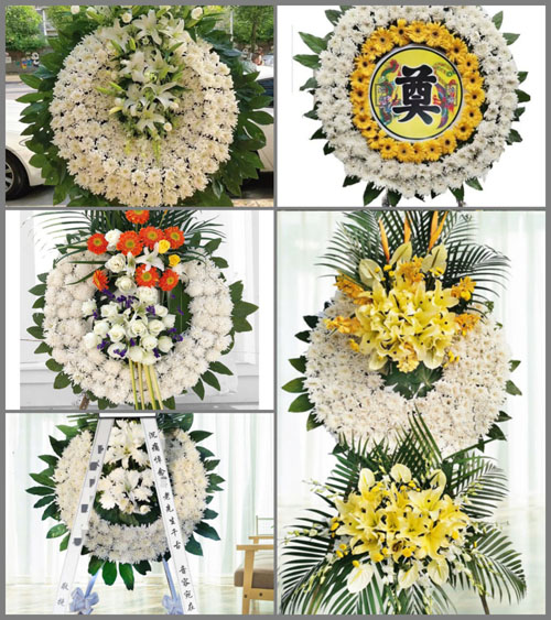 山西太原古交市河口镇神堂坪村花圈速递